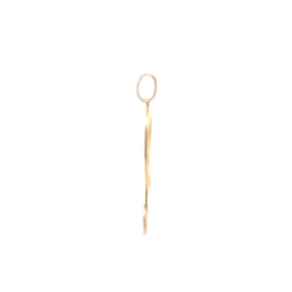 18K Gold Pendant Letter Initial R - Picture 3 of 9